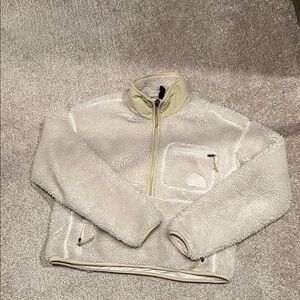 The North Face Cream Sherpa Half-Zip | XS | Super Warm
